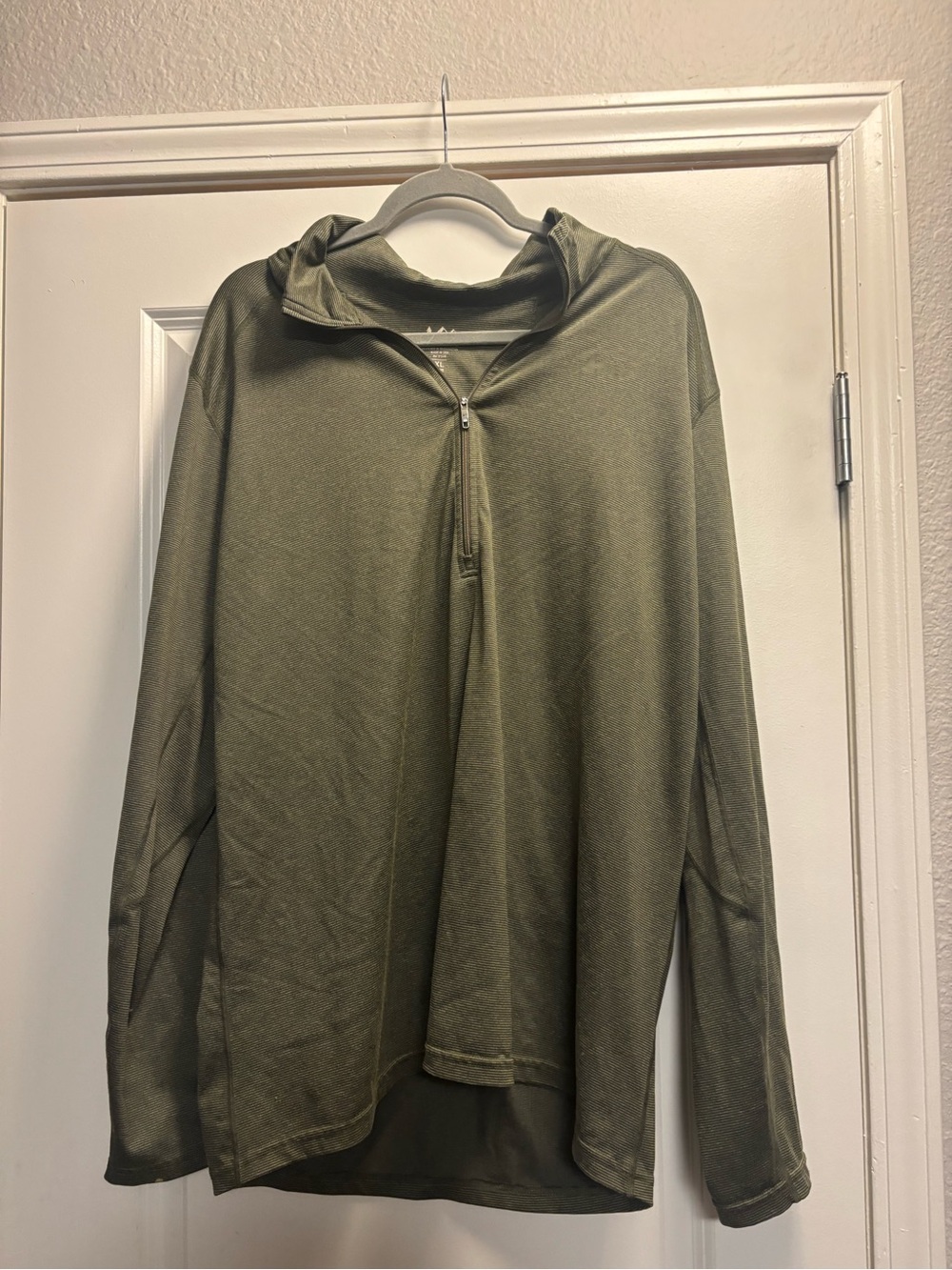 REI Lightweight Olive Green Half-Zip Pullover Size XL